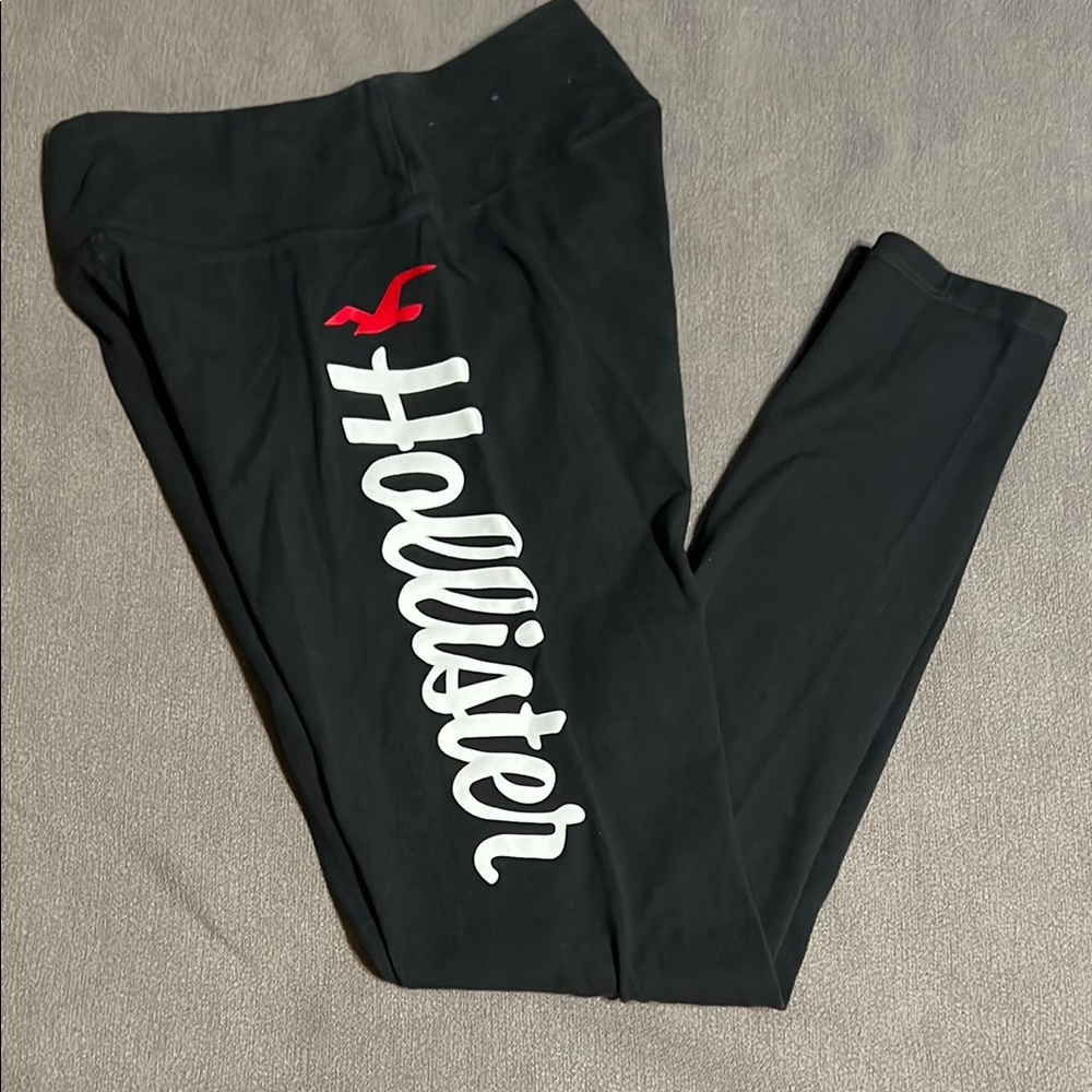 Women’s Hollister Black Graphic Leggings Sz S